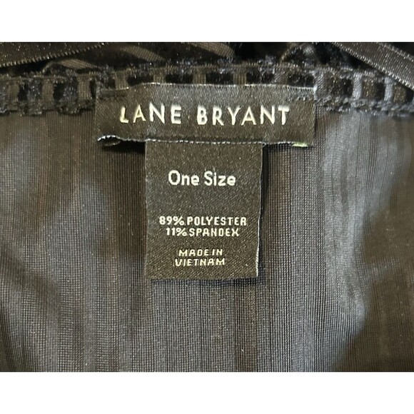 Lane Bryant Velvet Shawl Cardigan Draped Kimono Stretch Black Plus One Size - Picture 8 of 8